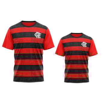 Kit Flamengo Pai e Filho 2 Camisas Shout Torcedor Oficial