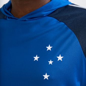 Blusa Cruzeiro Lacado Azul - Masculino