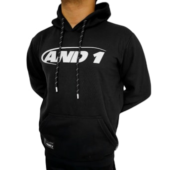 Blusa Moletom And1 Logo Preto - Masculino