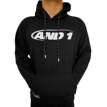 Blusa Moletom And1 Logo Preto - Masculino