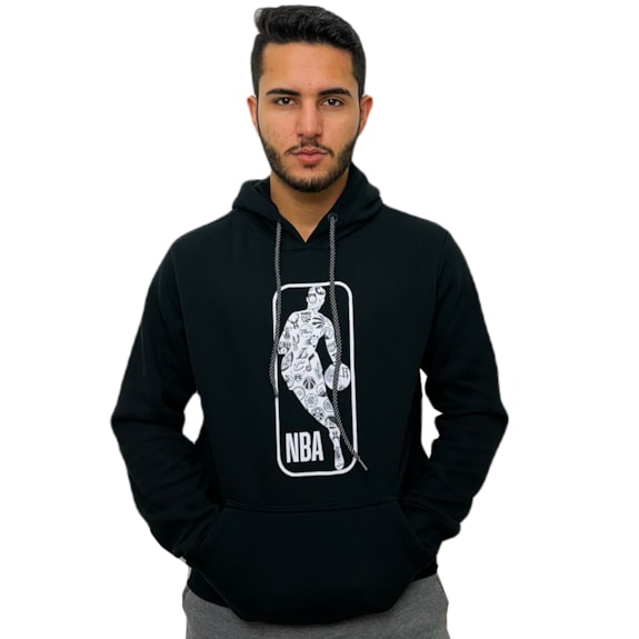 Blusa NBA Moletom All Teams Preto - Masculino