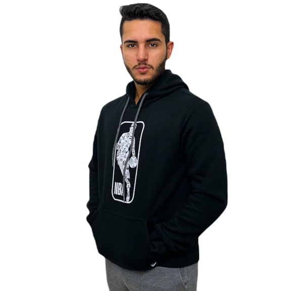 Blusa NBA Moletom All Teams Preto - Masculino