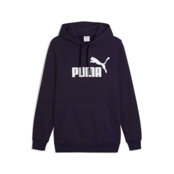 Blusa Puma Moletom Com Capuz Essentials Logo - Masculino