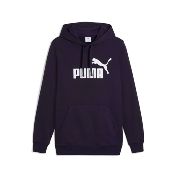 Blusa Puma Moletom Com Capuz Essentials Logo - Masculino