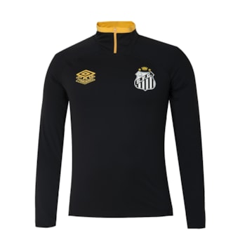 Blusa Santos Umbro 2025 Treino Manga Longa - Masculino