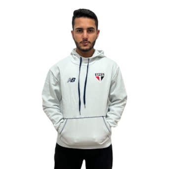 Blusa São Paulo New Balance Moletom 2024 Com Capuz - Masculino