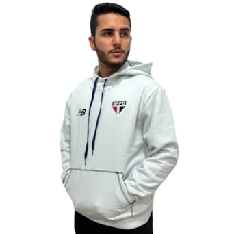 Blusa São Paulo New Balance Moletom 2024 Com Capuz - Masculino
