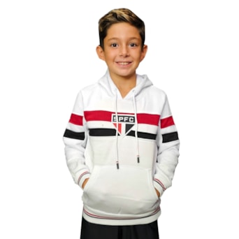 Blusa São Paulo Retrô Moletom Tri Mundial 2005 - Infantil
