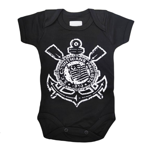Body Corinthians Escudo Bebê - Infantil