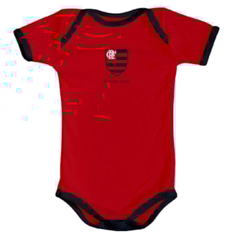 Body Flamengo Vermelho Torcida Baby Oficial