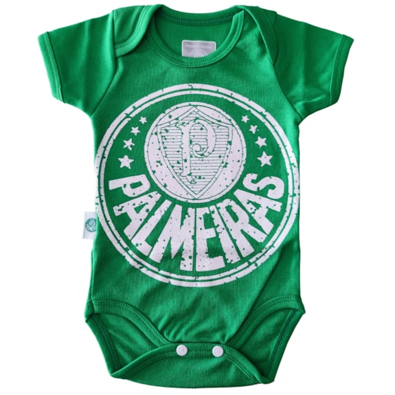 Body Palmeiras Escudo Bebê Oficial