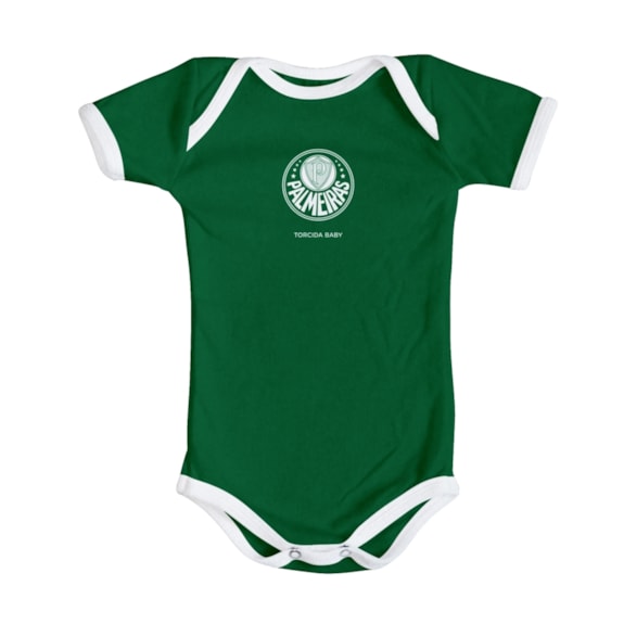 Body Palmeiras Verde Torcida Baby Oficial - Infantil