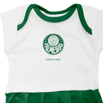 Body Vestido Palmeiras Torcida Baby Oficial - Infantil