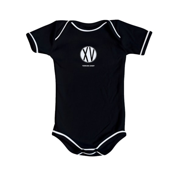 Body XV De Piracicaba Preto Torcida Baby Oficial - Infantil