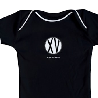 Body XV De Piracicaba Preto Torcida Baby Oficial - Infantil