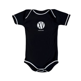 Body XV De Piracicaba Preto Torcida Baby Oficial - Infantil