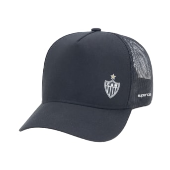 Boné Atlético Mineiro SuperCap Trucker Escudo Bordado - Masculino