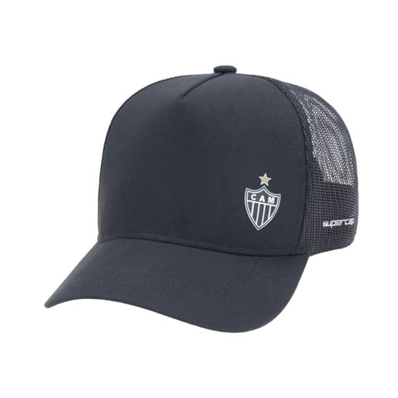 Boné Atlético Mineiro SuperCap Trucker Escudo Bordado - Masculino