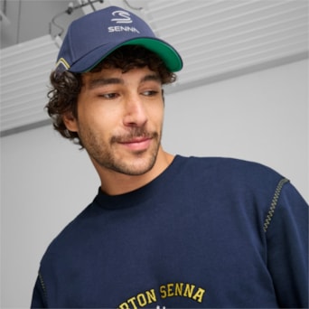 Boné Ayton Senna Puma Aba Curva Azul Adulto