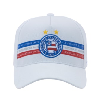 Boné Bahia Escudo Patch Bordado SuperCap Branco Aba Curva - Oficial