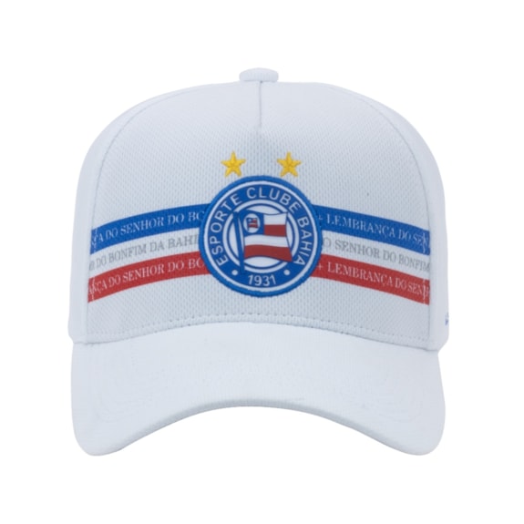 Boné Bahia Escudo Patch Bordado SuperCap Branco Aba Curva - Oficial