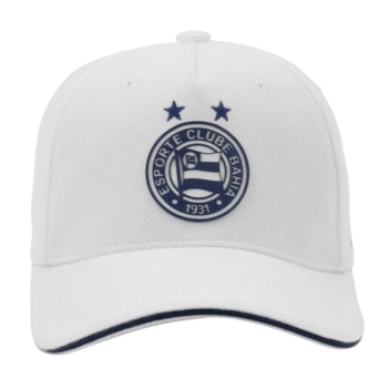 Boné Bahia SuperCap Aba Curva Branco E Marinho - Oficial