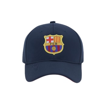 Boné Barcelona SuperCap Azul Marinho Aba Curva - Masculino