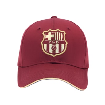 Boné Barcelona SuperCap Bordô Aba Curva - Masculino