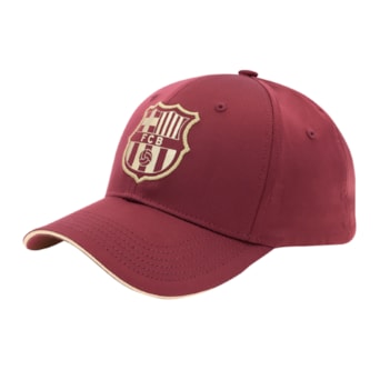 Boné Barcelona SuperCap Bordô Aba Curva - Masculino