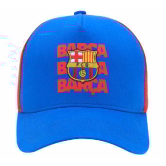 Boné Barcelona SuperCap Trucker Bordado - Masculino