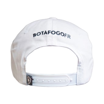 Boné Botafogo SuperCap Aba Curva Branco Escudo Bordado - Oficial