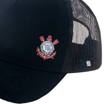 Boné Corinthians SuperCap Timão Trucker Aba Curva - Masculino