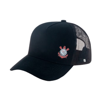 Boné Corinthians SuperCap Timão Trucker Aba Curva - Masculino