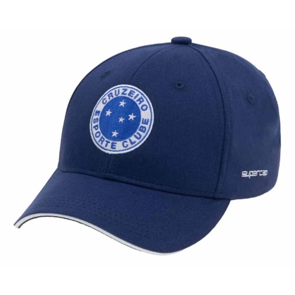 Boné Cruzeiro Símbolo Bordado SuperCap Azul - Masculino