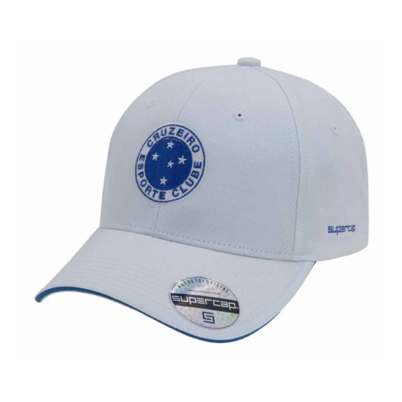 Boné Cruzeiro Símbolo Bordado SuperCap Branco - Masculino