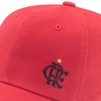 Boné Flamengo SuperCap Rubro-Negro Bordado