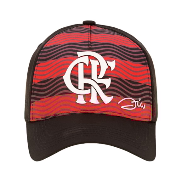 Boné Flamengo SuperCap Zico Aba Curva Listrado Oficial