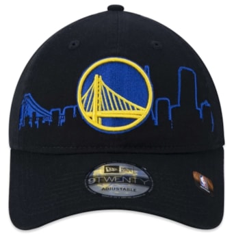 Boné Golden State Warriors New Era Aba Curva Preto - Original