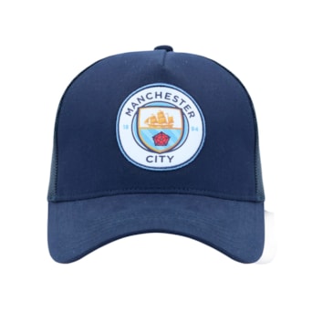 Boné Manchester City SuperCap Americano Azul - Infantil