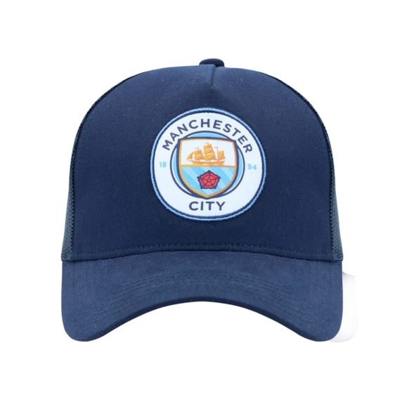 Boné Manchester City SuperCap Americano Azul - Infantil