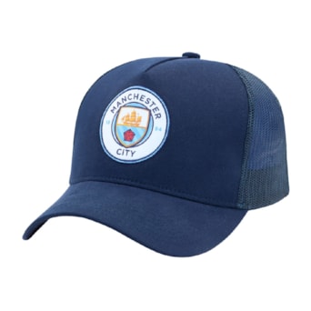 Boné Manchester City SuperCap Americano Azul - Infantil