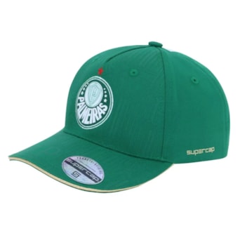 Boné Palmeiras SuperCap Aba Curva Símbolos Alto Relevo Oficial