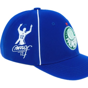 Boné Palmeiras SuperCap São Marcos Aba Curva Azul - Masculino