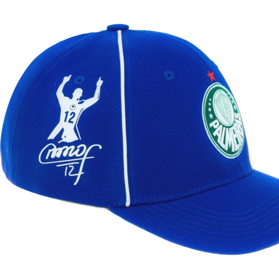 Boné Palmeiras SuperCap São Marcos Aba Curva Azul - Masculino
