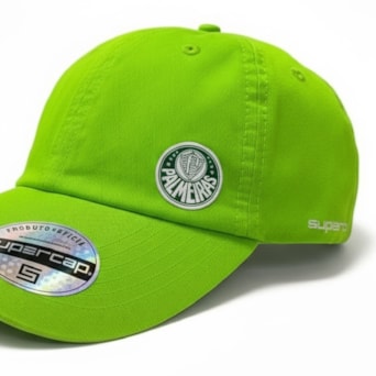 Boné Palmeiras SuperCap Símbolo Neon Aba Curva Oficial