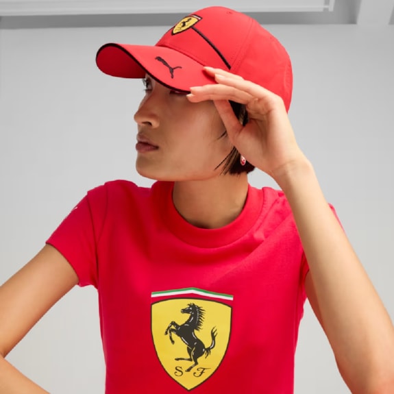 Boné Puma Scuderia Ferrari Aba Curva Race Vermelho - Adulto