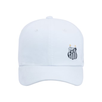 Boné Santos SuperCap Alvinegro Aba Curva Branco - Masculino