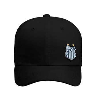 Boné Santos SuperCap Alvinegro Aba Curva Preto - Masculino