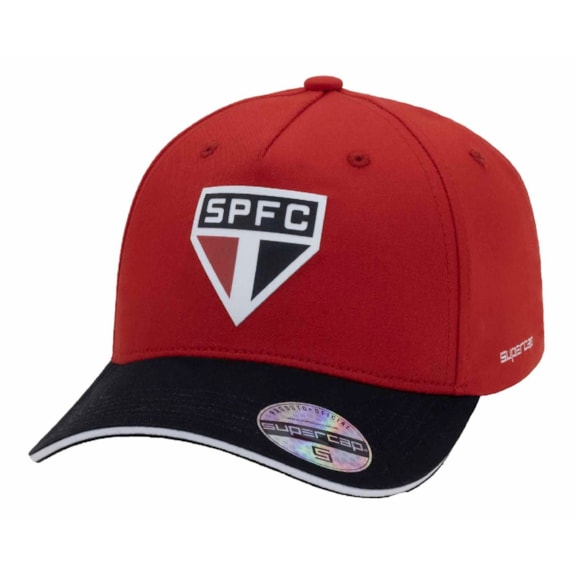 Boné São Paulo SuperCap Aba Curva Bordado Vermelho - Infantil