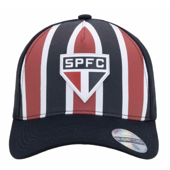 Boné São Paulo SuperCap Aba Curva Listrada  - Masculino